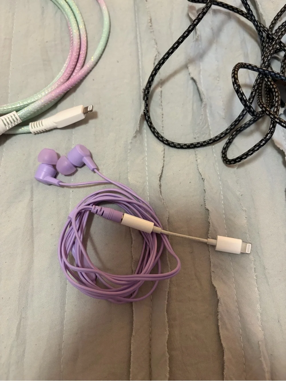 Various lot of lightning cable chargers and accessories